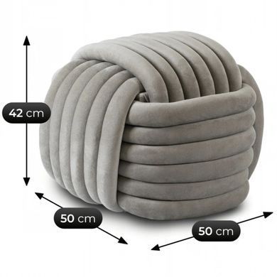 Пуф MEBEL ELITE MAGMA Серый фотография