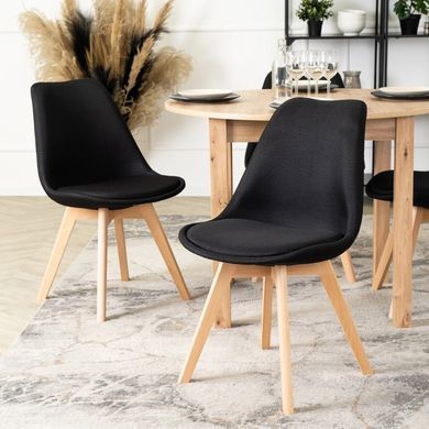 Стілець MEBEL ELITE NEVEL Чорний фотографія