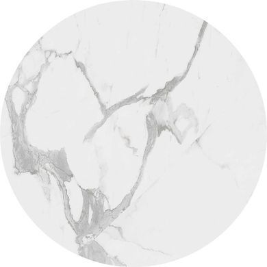 Журнальний столик комплект OREO Halmar 53x53 / 43x43 Білий Мармур/Чорний фотографія