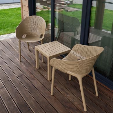 Комплект 2 стільця Siesta Onto Sky Pro+ Стіл Siesta Ocean Side Table - Taupe