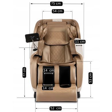 Масажне крісло MEBEL ELITE VX MAX екошкіра Бежевий фотографія