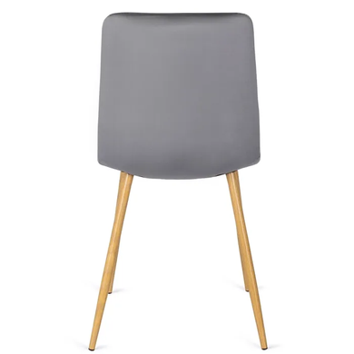 Стул бархатный MEBEL ELITE FREDY Velvet, Серый фотография