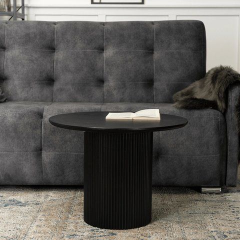 Журнальный столик EURIS MEBEL ELITE 60x60 Черный фотография