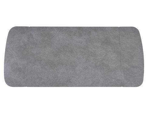 Стол DUBLIN CERAMIC Intarsio 120(180)*80 светло-серый/черный каркас фотография