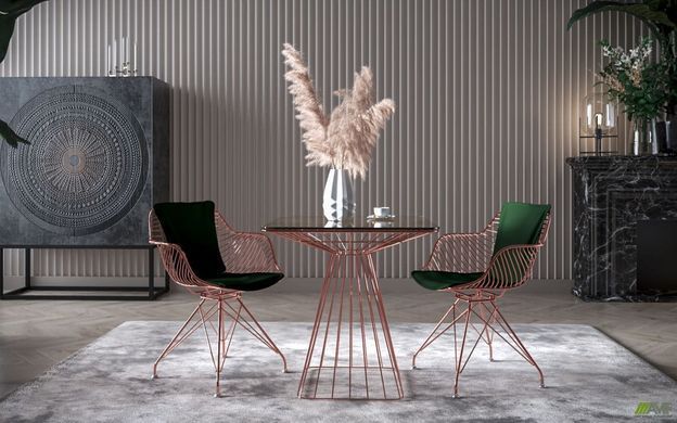Крісло Ibis rose gold AMF Темно Зелений / Золото фотографія