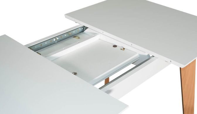 Стол раскладной МИЛАН Prestol 118/156x80 Дуб/Белый фотография
