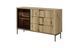 Комод с подсветкой Perfect Home Уилсон / Wilson 1-дверный с 3 ящиками 1D3S/138 Дуб эвок