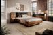 Тумбы прикроватные с подсветкой Perfect Home Милтон / Milton с 2 ящиками 1S/49 Каштан/антрацит