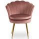 Стул бархатный MEBEL ELITE VIOLA Velvet Розовый/золото