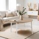 Журнальний столик MEBEL ELITE PAULO MAX 80x80 Дуб/білий