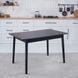 Комплект кухонних меблів Onto Антоніо 100*65 Чорний + 4 Стільця Tex темно-сірі
