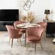 Стул бархатный MEBEL ELITE VIOLA Velvet Розовый/золото