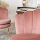 Стул бархатный MEBEL ELITE VIOLA Velvet Розовый/золото