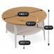 Журнальний столик MEBEL ELITE PAULO MAX 80x80 Дуб/білий