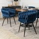 Стул бархатный MEBEL ELITE ELENA Velvet Синий