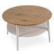 Журнальний столик MEBEL ELITE PAULO MAX 80x80 Дуб/білий