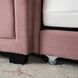 Ліжко односпальне оксамитове MEBEL ELITE ELIF Velvet 90x200 см з додатковим спальним місцем Рожевий