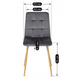 Стул бархатный MEBEL ELITE FREDY Velvet, Серый