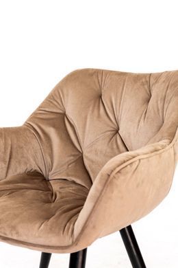 Крісло Парадіз HC-R18 Мікс Меблі чорний/ велюр капучіно фотографія