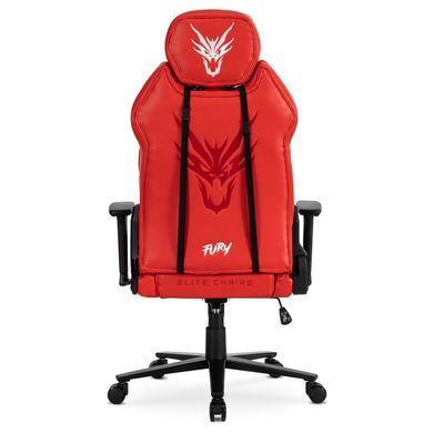 Стілець офісний поворотний MEBEL ELITE FURY Червоний фотографія