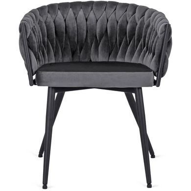 Стул бархатный MEBEL ELITE EMPOLI Velvet Серый фотография