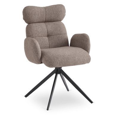 Стілець поворотний MEBEL ELITE ALVARO Коричневий фотографія