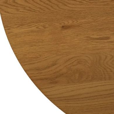 Стіл круглий MEBEL ELITE LINO 100 см Дуб золотий / чорний фотографія