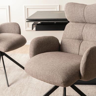 Стілець поворотний MEBEL ELITE ALVARO Коричневий фотографія