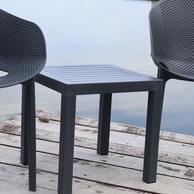 Комплект 2 стула Siesta Onto Sky Pro + Стол Siesta Ocean Side Table - Dark Grey