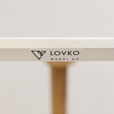 Стол Dan Lovko d-70 белый+натуральный фотография