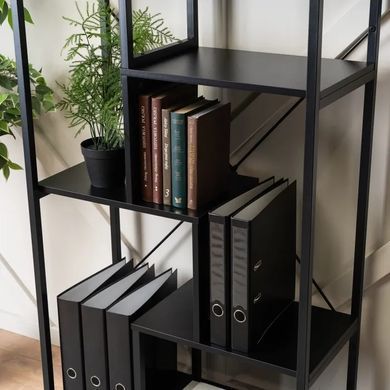 Стелаж MEBEL ELITE TIM чорний фотографія
