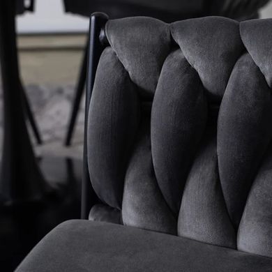 Стул бархатный MEBEL ELITE EMPOLI Velvet Серый фотография
