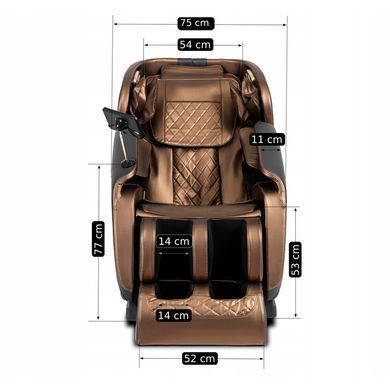 Массажное креслоMEBEL ELITE VX MAX экокожа Коричневый фотография