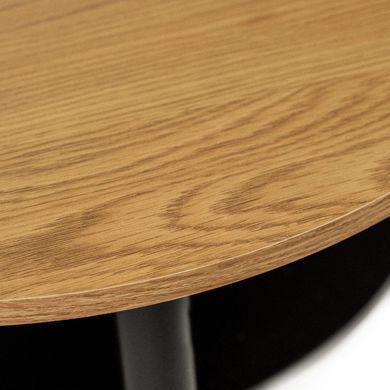Журнальный столик MEBEL ELITE PAULO MAX 80x80 Дуб/черный фотография