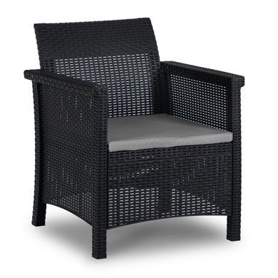 Комплект садових меблів MEBEL ELITE SAVIO Чорний