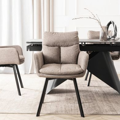 Стілець поворотний MEBEL ELITE CORTADO Velvet Коричневий фотографія