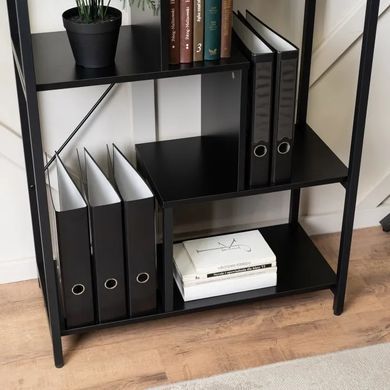 Стелаж MEBEL ELITE TIM чорний фотографія
