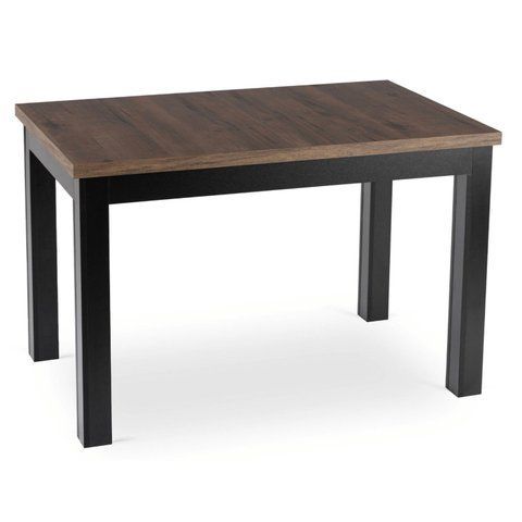 Стол раскладной MEBEL ELITE SKUBI 120(160)х75 см Орех/черный фотография