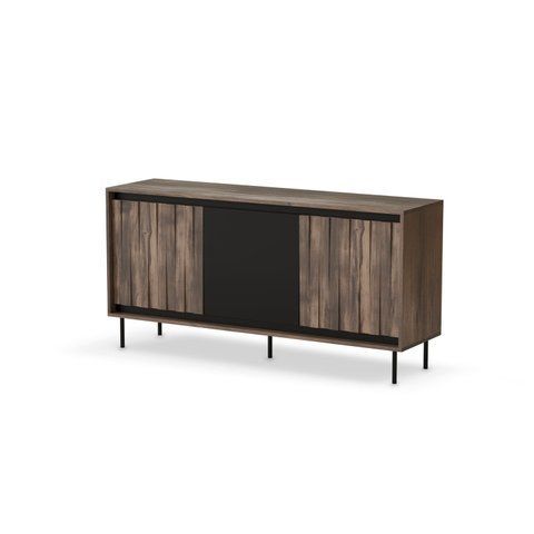 Комод SWING KM-1&nbsp;Halmar 150x40 Орех / Черный фотография