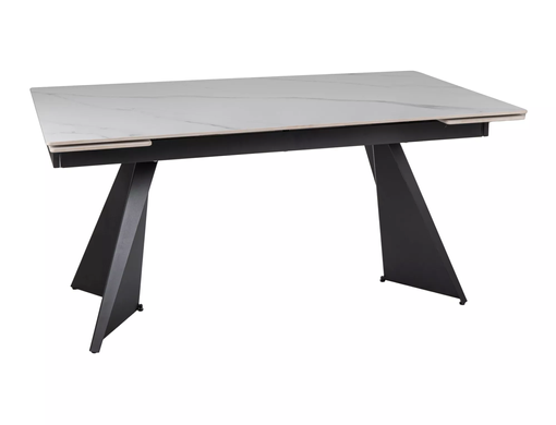 Стіл Обідній LACONI 160(220)x90 Signal Білий / Чорний фотографія