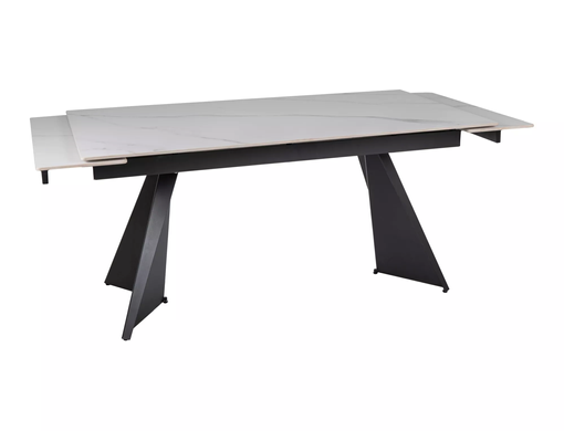 Стіл Обідній LACONI 160(220)x90 Signal Білий / Чорний фотографія