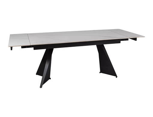 Стіл Обідній LACONI 160(220)x90 Signal Білий / Чорний фотографія