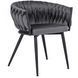 Стілець оксамитовий MEBEL ELITE EMPOLI Velvet Сірий фотографія