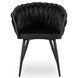 Стілець оксамитовий MEBEL ELITE ELENA Velvet Чорний