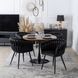 Стілець оксамитовий MEBEL ELITE ELENA Velvet Чорний