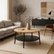 Журнальный столик MEBEL ELITE PAULO MAX 80x80 Дуб/черный