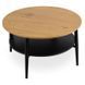 Журнальный столик MEBEL ELITE PAULO MAX 80x80 Дуб/черный