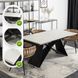 Стіл розкладний MEBEL ELITE VICTOR 160(240)х90 см Білий/ чорний