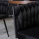 Стілець оксамитовий MEBEL ELITE ELENA Velvet Чорний