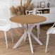 Стіл MEBEL ELITE LAUREN 90X90 дуб золотий / білий